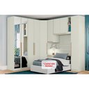 Ver mais imagens de Quarto Henn Seletto 6 Peças (1 Armário Ponte + 1 Closet + 1 Guarda Roupa 1 Porta + 2 Guarda