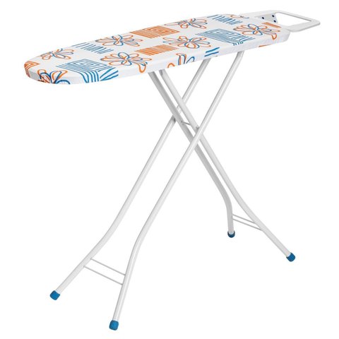 Tábua de Passar Roupa Extra Forte em Aço e Madeira com Suporte para Ferro 5001 Estampas Sortidas Mdf