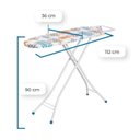 Ver imagem 2 de Tábua de Passar Roupa Extra Forte em Aço e Madeira com Suporte para Ferro 5001 Estampas Sortidas Mdf