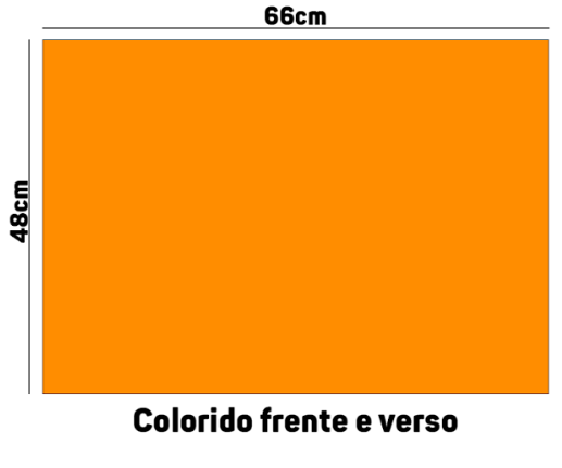 Pacote de Papel Color Set 48 X 66cm Laranja C/ 20 - Ridet - 3