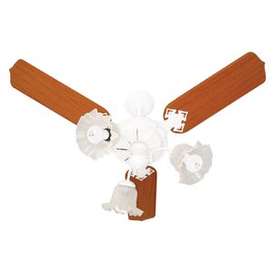 Ventilador 3p New Beta Branco 127v Pás Laqueadas em Madeira