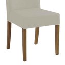 Ver imagem 1 de Kit 2 Cadeiras Sala de Jantar Estofadas D-28 100% Madeira Heloísa Suede Bege