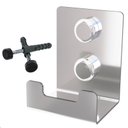 Ver imagem 3 de Cabide Gancho de Parede Inox Toalha Banheiro F.elg