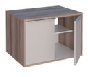 Ver imagem 4 de Gabinete Para Banheiro ARA 100% MDF Com Gaveta Dupla Com Divisor de Objetos Puxadores em Alumínio Co