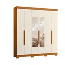 Ver imagem 2 de Guarda Roupa 6 Portas Espelho Mendes Cinamomo Off White
