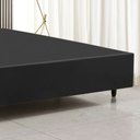Ver imagem 3 de Base Box para Cama Casal Dobrável Suede 188x138 cm Bipartido - Preto