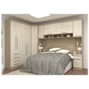 Ver imagem 1 de Guarda-Roupa Modulado de Canto Casal com Cabeceira Queen Espresso Móveis