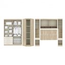 Ver imagem 2 de Guarda-Roupa Modulado de Canto Casal com Cabeceira Queen Espresso Móveis