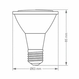 Lâmpada Led Taschibra Par 20 Ip20 7w E27 Bivolt 4000k Luz Neutra - 2