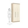 Guarda-Roupa de Canto Casal com Cabeceira e Porta Espelhada Espresso Móveis - 13