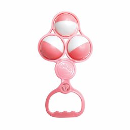 Chocalho Infantil para Bebê - Bolinhas - Rosa - Pais e Filhos - 2