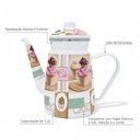 Ver imagem 2 de Bule Esmaltado Vintage 1,2l À Indução Cake