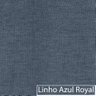 Divã Recamier Curvo Luna 160cm Lado Direito Linho Azul Royal - Amarena Móveis - 5