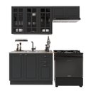 Ver imagem 2 de Armário de Cozinha Modulada Compacta Fidelitá Nara 100% MDF 3 Peças 200cm 8 Portas 2 Gavetas sem