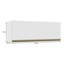 Ver imagem 3 de Armário Aéreo Geladeira Dinamarca 80cm 1 Porta Branco - Indékes