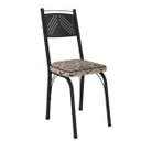 Ver imagem 2 de Conjunto De Mesa Malva Com 4 Cadeiras Tampo De Vidro 107cm SF Preto Fosco Assento Cedro Artefamol 12