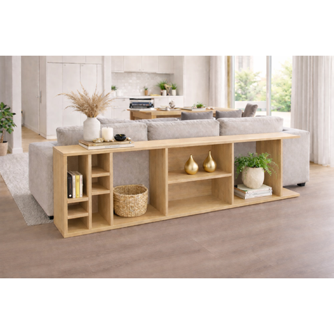 Aparador Mesa para Sofá com Adega Nicho Decoração