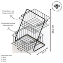 Ver imagem 1 de Fruteira de Bancada em Aço - Cesto Grande Decotec Preto