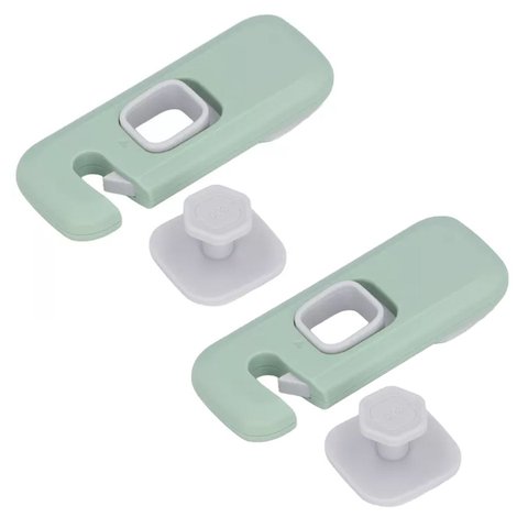 Trava de Segurança Gaveta Geladeira Armario Kit 2 Unidades Protege Criança Bebe Infantil Evita Acide