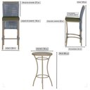 Ver imagem 2 de Mesa Bistro e 4 Banquetas Roma Fendi Corda Náutica 13 Trama Original
