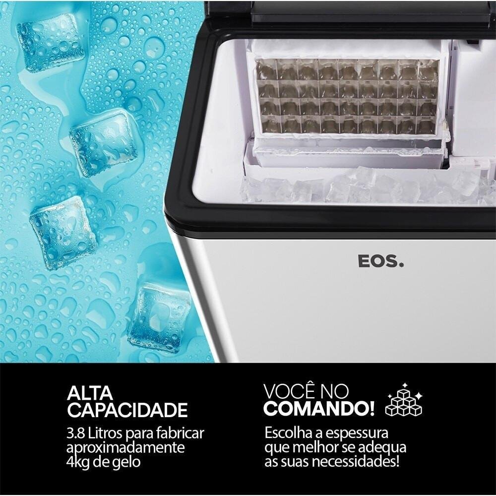 Máquina de Gelo 35 Kg Inox Ice Compact - Emg35 Eos 220v - 4