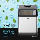 Ver imagem 3 de Máquina de Gelo 35 Kg Inox Ice Compact - Emg35 Eos 220v
