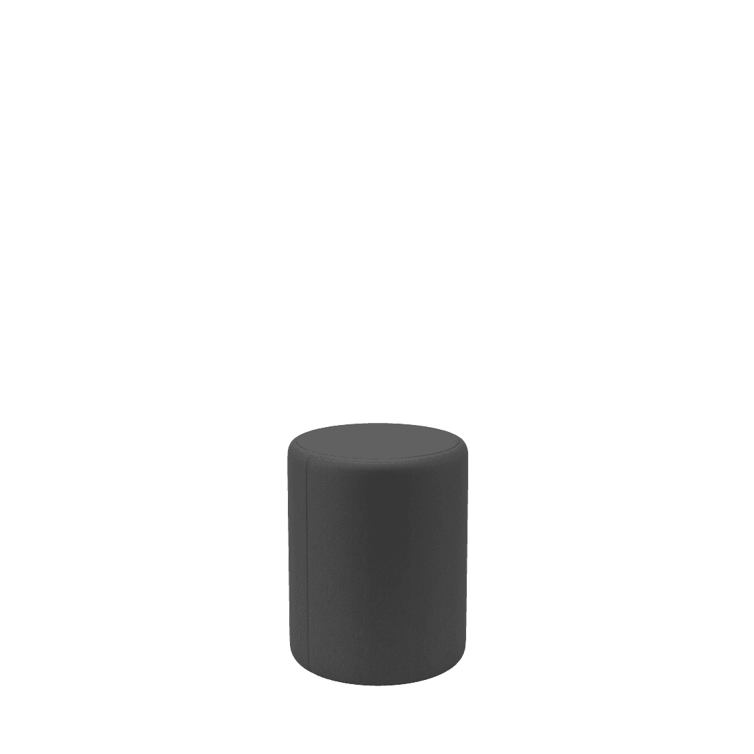 Puff Modular Alelo 01 Poliéster Formato Cilindro Preto | MadeiraMadeira