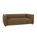 Ver imagem 2 de Sofá Namoradeira Amsterdam 1,40m Suede Marrom - Inova Decorações