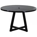 Ver imagem 1 de Mesa Bali Tampo Ripado em Alumínio 1,20m Trama Original Preto
