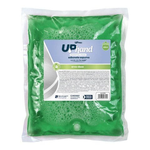 Refil Sabonete Espuma 600ml Erva Doce sem Válvula Uppro