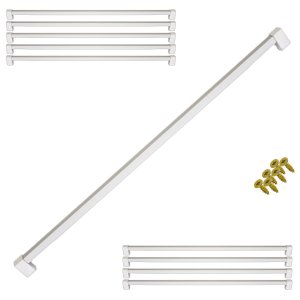 Kit 10 Puxador 480mm Alumínio Armário Móveis Cômoda Roupeiro