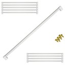 Ver imagem 1 de Kit 10 Puxador 480mm Alumínio Armário Móveis Cômoda Roupeiro