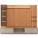 Ver imagem 7 de Rack para Sala com Painel para TV 75 pol Cristaleira LED 290cm Noble L05 Canela Gris Fosco - Lyam de