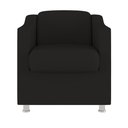 Ver imagem 4 de Kit 02 Poltronas Recepção Consultório Suede Balaqui Decor Cor:preto