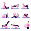 Ver imagem 3 de Bola Pilates 75cm Yoga Fisioterapia Funcional Premium 180kg
