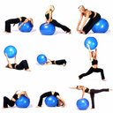 Ver imagem 2 de Bola Pilates 75cm Yoga Fisioterapia Funcional Premium 180kg