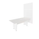 Ver imagem 3 de Mesa Reunião 2,00m X 0,90m 1cx Tomada e 3 Painéis de Tv F5 Cor:branco