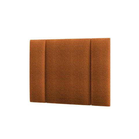 Cabeceira Solteiro Estofada com Led Boucle Teracota