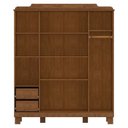Ver imagem 5 de Guarda Roupa 4 Portas Espelho 152 Cm 1282 Castanho Milani Store