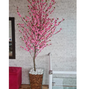 Ver imagem 2 de Arvore Planta De Pessegueiro Branco Rosa Artificial 120cm