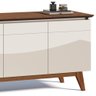 Buffet Classic Imcal Off White com Freijó 4 Portas - 66475 - 2