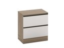 Ver imagem 1 de Balcão Etna 80cm P/ Cooktop 4 e 5 Bocas 1 Porta 1 Gaveta - Carvalho Oak/off White Poliman