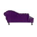 Ver imagem 6 de Recamier Decorativo Divã Amsterdã 147cm Lado Esquerdo Veludo Roxo