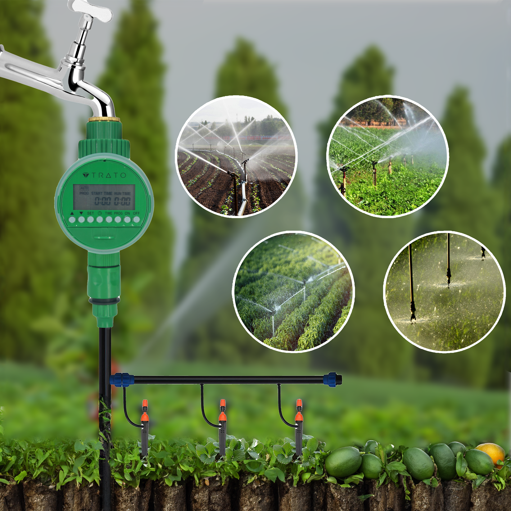 Temporizador Irrigação Programável Automático Hortas Jardins Td16 - 3