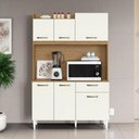 Ver imagem 2 de Kit Cozinha Berlim 6 Portas 1 Gaveta - Atacama / Off White