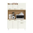 Ver imagem 1 de Kit Cozinha Berlim 6 Portas 1 Gaveta - Atacama / Off White