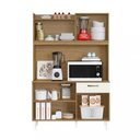 Ver imagem 3 de Kit Cozinha Berlim 6 Portas 1 Gaveta - Atacama / Off White