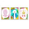 Conjunto 3 Quadros Decorativos Nossa Senhora Das Graças Los Quadros - 1