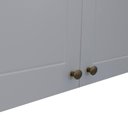 Ver imagem 6 de Armario Aereo 2 Portas Mdf 80 Cm Americana C356 Cinza Henn