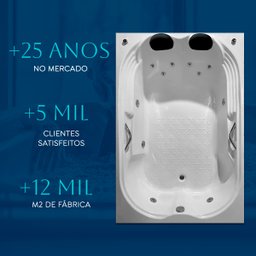 Banheira Dupla Tulipa Completa com Hidro em Acrílico 2.0 - 127v - 5